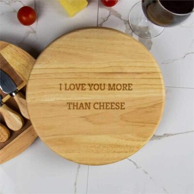 Custom Message Cheese Board Set