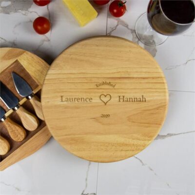 Couples Custom Cheese Board Set