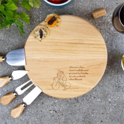 Outlined Romantic Custom Cheese Board