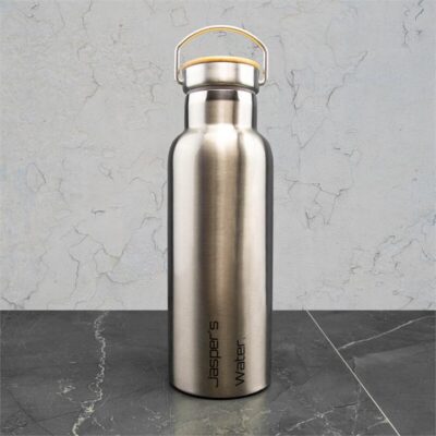 Two Lines Metal Drink Bottle