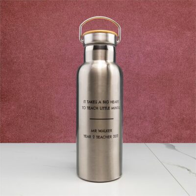 Thank You Message Metal Drink Bottle