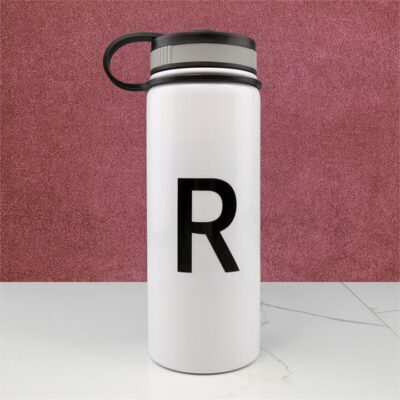 Monogram White Sports Bottle