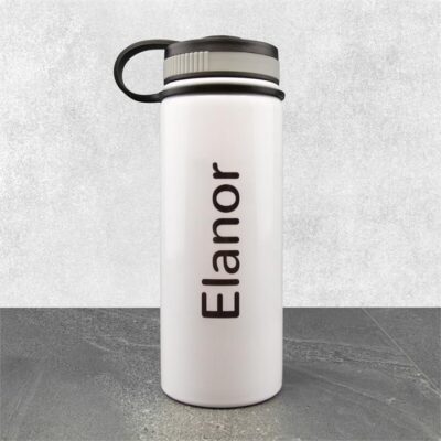 Name White Sports Bottle