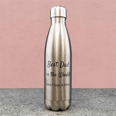 Scripted Message Steel Drink Bottle