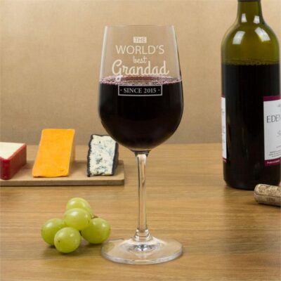 The World's Best Grandad Wine Glasses
