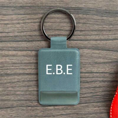 Monogram Grey Key Ring