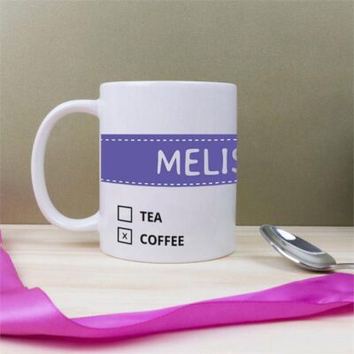 Personalised Drink Options Mug - Dark Lavender
