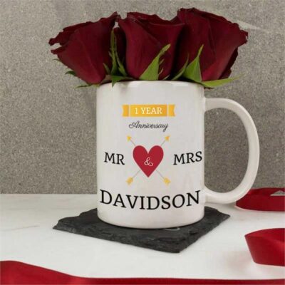 Personalised Ceramic Mug - Anniversary Celebration