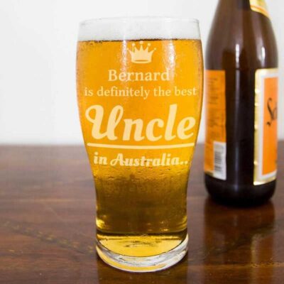 The Best UnclePersonalised Beer Glass 570ml