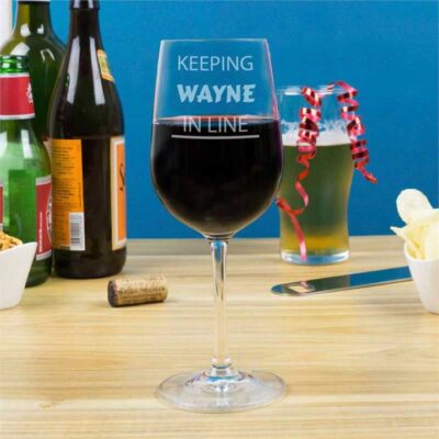 In Line Wine Glasses