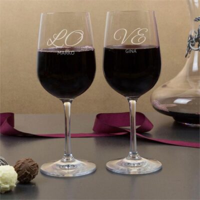 Everlasting Love Wine Glasses