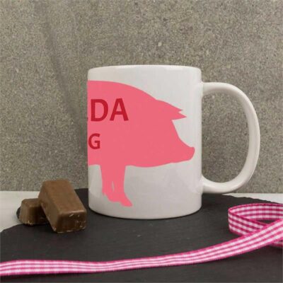 Personalised Red TEAPIG Mug