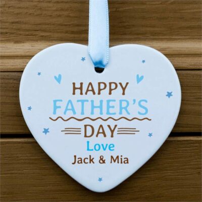 Fathers Day Heart Ornament