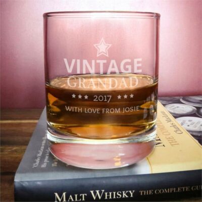 Personalised Grandad Whisky Tumbler