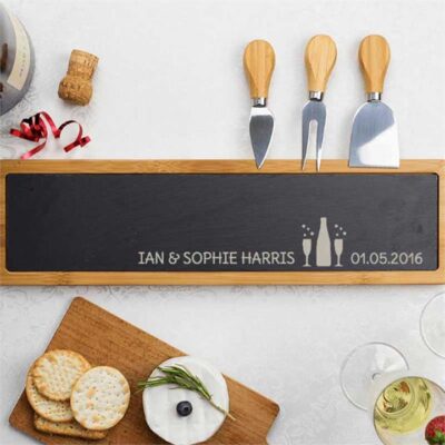 Together Forever Slate Cheese Board