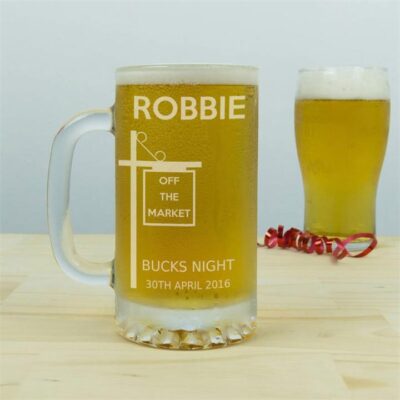 Bucks Personalised Beer Mug 500ml
