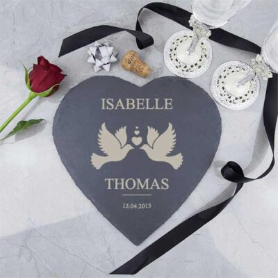 Lovey Dovey Heart Slate