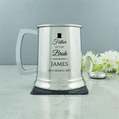 Father's Classic Wedding Tankard