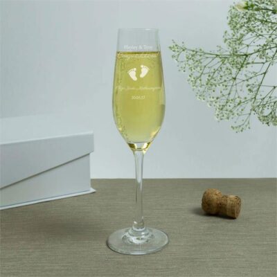 Crystal Flutes Newborn Celebration
