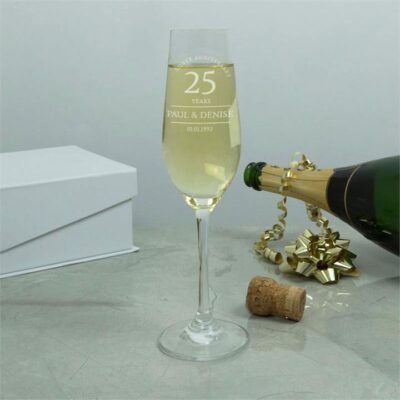 Wedding Anniversary Crystal Flutes