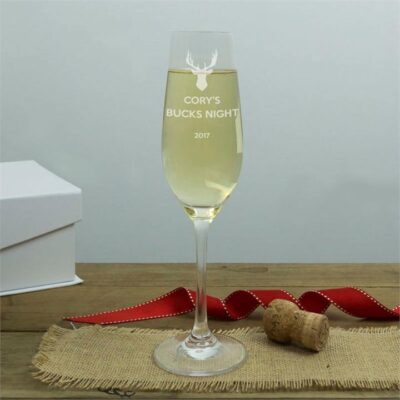 Bucks Night Crystal Flutes