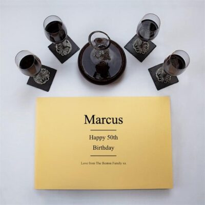 Personalised Crystal & Pewter Wine Decanter Set