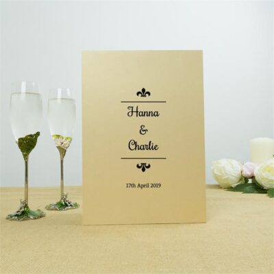 Personalised Frog Crystal Champagne Flutes