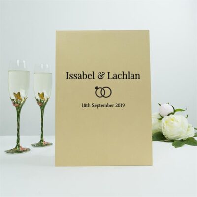 Butterfly Champagne Glass Set