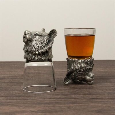 Lion Personalised Shot Glass Set