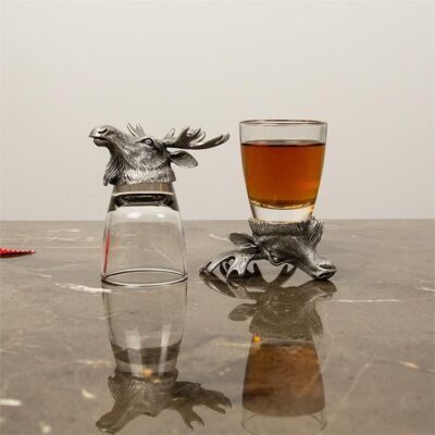 Moose Personalised Shot Glass Set